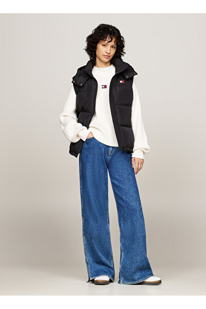 Tommy Jeans Kapüşonlu Siyah Kadın Yelek TJW ALASKA PUFFER VEST