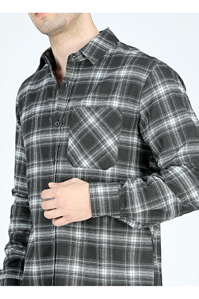 Lee Cooper Чоловіча сорочка Regular Fit темно-синього кольору 251 LCM 241009 JADE ТЕМНО-СИНІЙ-СІРИЙ