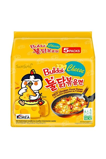 SAMYANG Cheese Hot Chicken Flavor Ramen 5 Adet