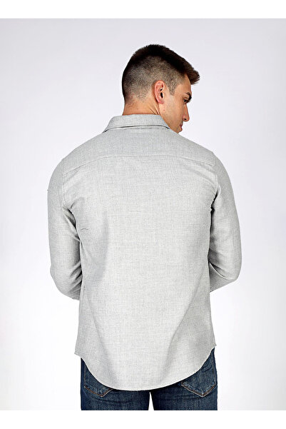 Lee Cooper Regular Fit Gray Men's Shirt 251 Lcm 241063 Frans Gray