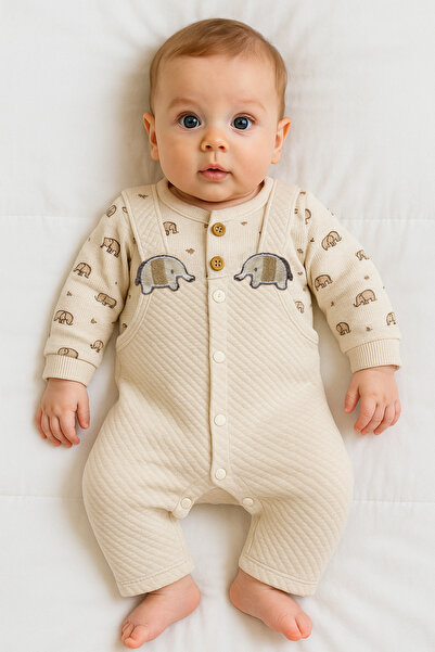 Baharda Nova 100% Cotton Baby Boy Long Sleeve Seasonal Jumpsuit