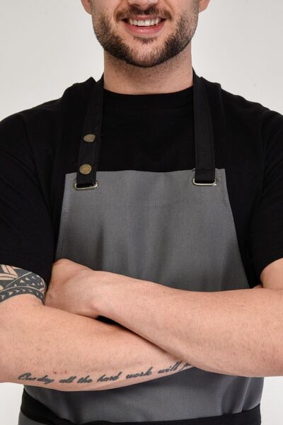 Monki Haus Water Repellent Stain Proof Cafe Barista Chef Cook Waiter Florist Restaurant Cafe Apron Kitchen Apron 1 Piece