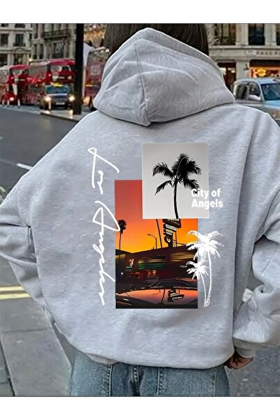 FUFLUNS ΦΟΥΤΕΡΦΟΥΤΕΡ ΛΟΣ ΑΝΤΖΕΛΕΣ CITY PRINTED OVERSIZE UNISEX