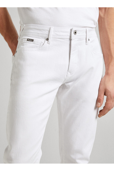 Pepe Jeans Tapered Fit Beyaz Erkek Denim Pantolon PM207390TA2-000 TAPERED JEANS