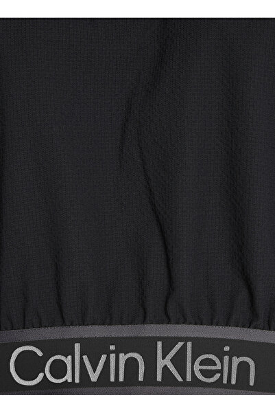 Calvin Klein Kadın / Kız Marka Logolu Kapüşonlu Şık Görünümlü Yarım Fermuarlı Günlük Kullanıma Uygun