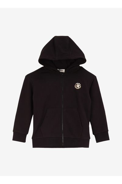 Jeep Siyah Kız Çocuk Düz Sweatshirt J4WG-SWT7505 Beden: 13-14 Yaş