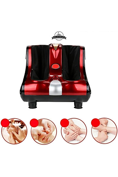 Relax Smart جهاز تدليك القدم والساق، مساج القدمين أحمر وأسود