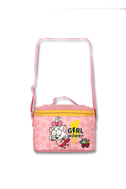 Kral Şakir Açık Pembe Kız Çocuk Beslenme Çantası 4022 Kral Sakir beslenme cnt