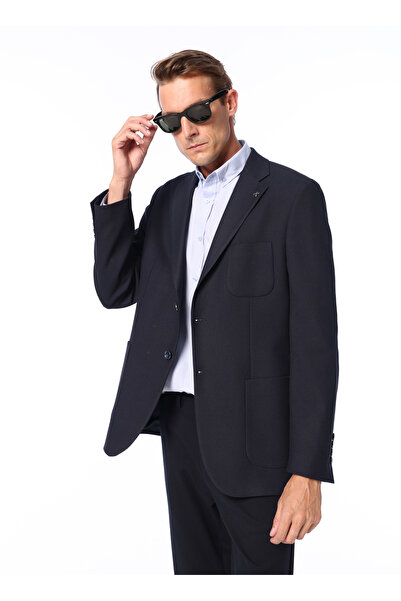 FABRIKA COMFORT Regular Fit Lacivert Erkek Düz Ceket FC4WM-CKT 2487