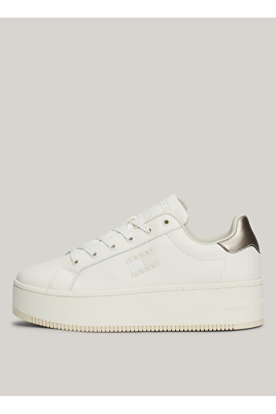 Tommy Hilfiger Beyaz Kadın Deri Sneaker EN0EN02711YBL