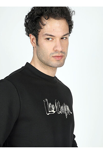 Lee Cooper Велосипедна комір чорна толстовка 251 LCM 241023 JEFFREY ЧОРНА