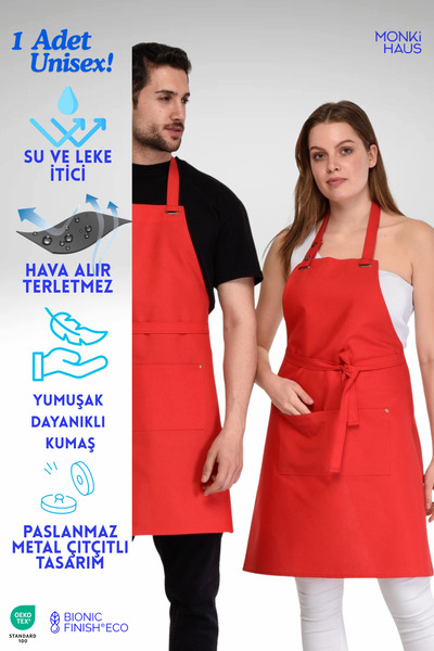 Monki Haus Su Itici Leke Tutmaz Kafe Barista Şef Aşçı Garson Çiçekçi Restoran...