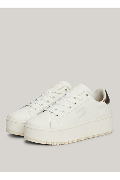 Tommy Hilfiger Beyaz Kadın Deri Sneaker EN0EN02711YBL