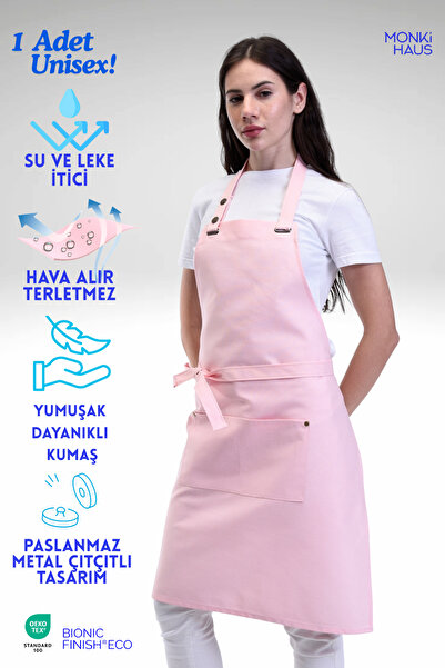 Monki Haus طارد المياه والبقع والدليل على مقهى باريستا الشيف كوك النادل بائع الزهور مطعم مقهى المئزر المطبخ المئزر 1 قطعة