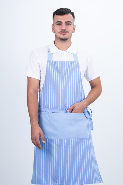 Das Uniform مريلة برباط خلفي مع أزرار قابلة للتعديل على الجانبين