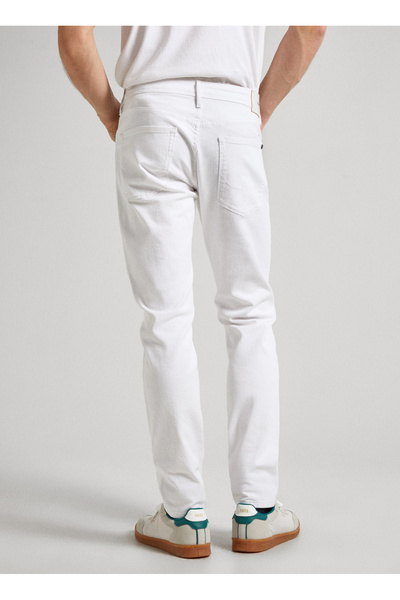 Pepe Jeans Tapered Fit Beyaz Erkek Denim Pantolon PM207390TA2-000 TAPERED JEANS