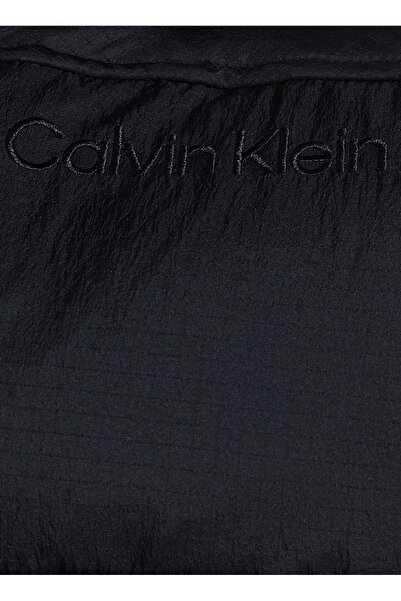 Calvin Klein Erkek Marka Logolu Standart Kalıplı Kapüşonlu Şık Görünümlü Günlük Kullanıma Uygun Siya