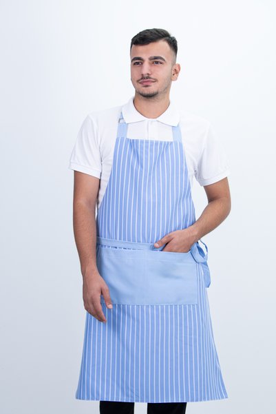 Das Uniform مريلة برباط خلفي مع أزرار قابلة للتعديل على الجانبين
