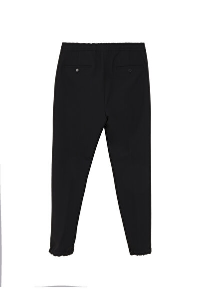 Fabrika Normal Bel Normal Paça Siyah Erkek Chino Pantolon F4WM-PNT 2080