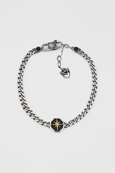 So CHIC... Kuzey Yıldızı Gümüş Erkek Zincir Bileklik
