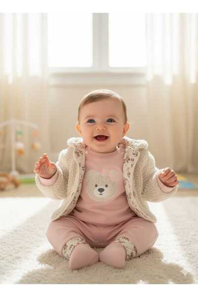 CANCUNO طقم كارديجان لورا للأطفال مكون من 3 قطع