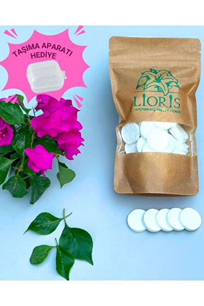 LİORİS Sıkıştırılmış Doğal Alkolsüz Tablet Mendil 275 Li Paket