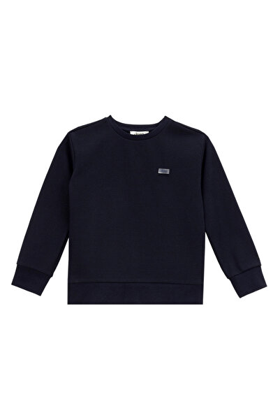 Jeep Lacivert Erkek Çocuk Düz Sweatshirt J4WB-SWT7708 Beden: 13-14 Yaş
