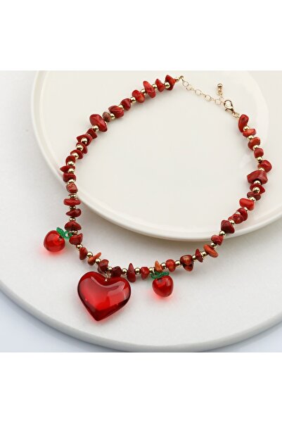 GÜNEBAKAN AKSESUAR Kalpli Kolye