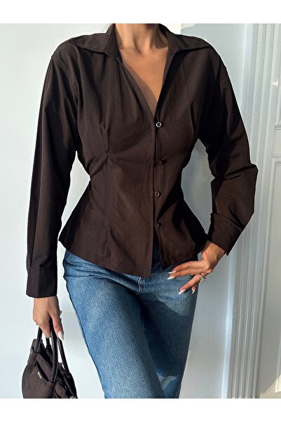 AÈC PRIVÈ Elizabeth High Quality Thin Waisted Women's Back Tie Shirt - 777