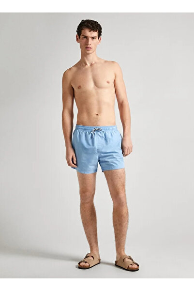 Pepe Jeans Açık Mavi Erkek Şort Mayo PMB10395 513 RUBBER SH SWIMSHORT