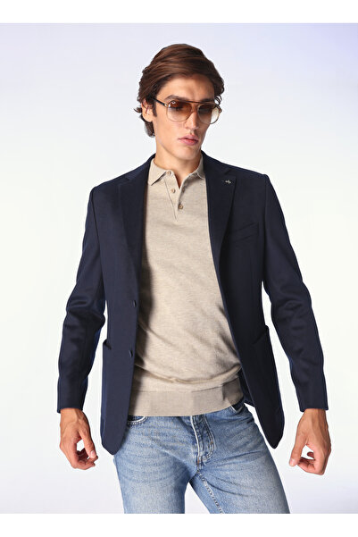 Fabrika Basic Lacivert Erkek Düz Ceket F4WM-CKT 2532