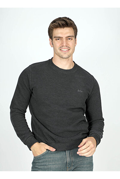 Lee Cooper Crew Neck Anthracite Men's Sweatshirt 251 Lcm 241042 Newdwade Antrasi̇t