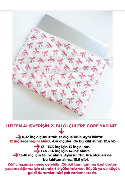 girlsybags Laptop MacBook Tablet iPad Case Thick Protect All Inches Fabric Quilted Computer Case