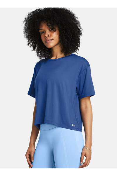 Under Armour Mavi Kadın Yuvarlak Yaka Oversize Fit T-Shirt 1379178-432 Motion SS