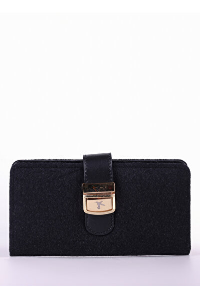 Fabrika Siyah Kadın 19x10x2 cm Cüzdan CLAUDINA