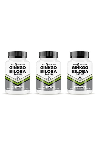 Meka Nutrition Ginkgo Biloba 240 Mg - 150 Tablets 3 Pack
