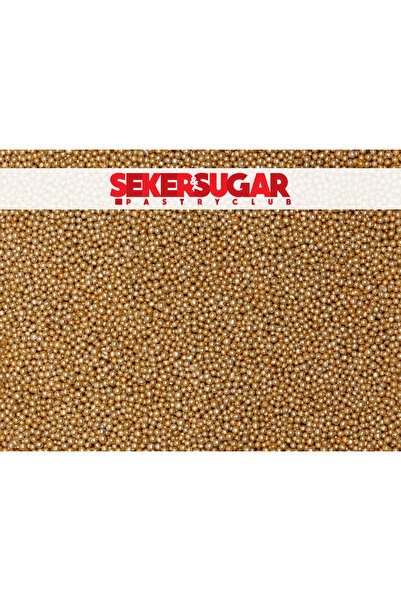 ŞEKER & SUGAR Pasta Süsleme Şekeri Arjantin 2mm Altın 100 gr.
