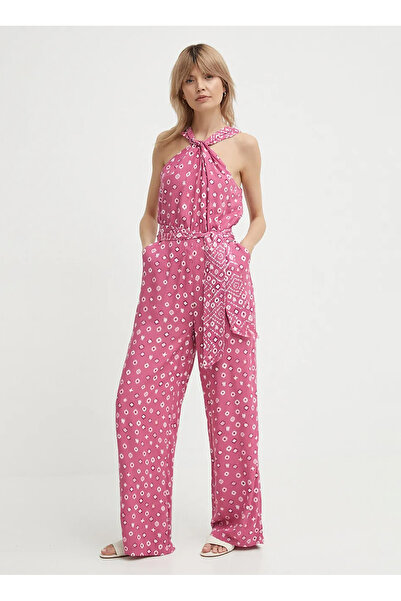 Pepe Jeans Desenli Pembe Kadın Tulum PL230484