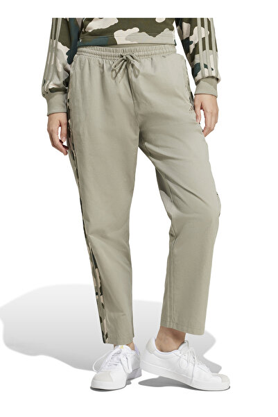 adidas IY1686 W CAMO 3S PT Yeşil Kadın Normal Kalıp Eşofman Altı