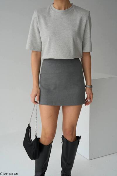 Butik Vatkalı Basic Tişört