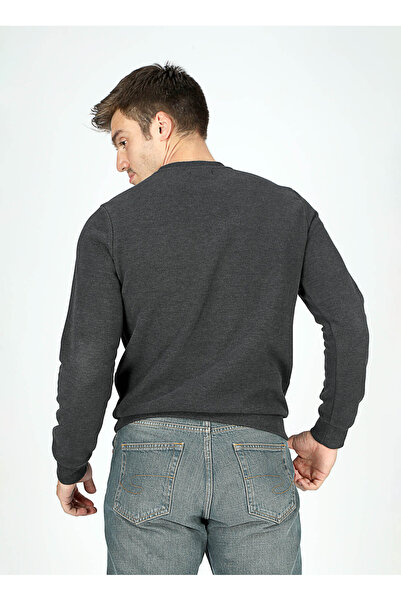 Lee Cooper Crew Neck Anthracite Men's Sweatshirt 251 Lcm 241042 Newdwade Antrasi̇t