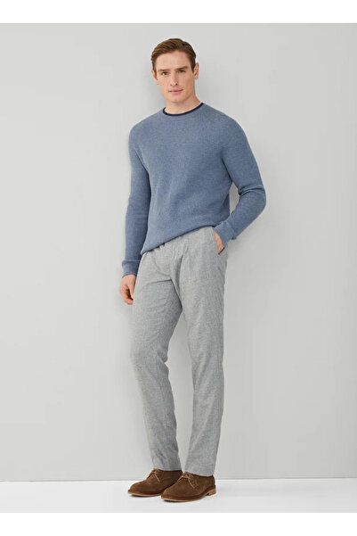 Hackett Mavi Erkek Bisiklet Slim Fit Kazak HM703093 Beden: L