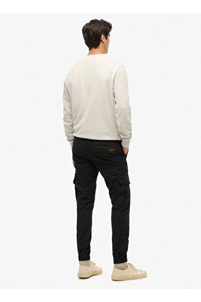 SUPERDRY Lastikli Paça Siyah Erkek Kargo Pantolon M7011131A02A_PARA CARGO SLIM PANT