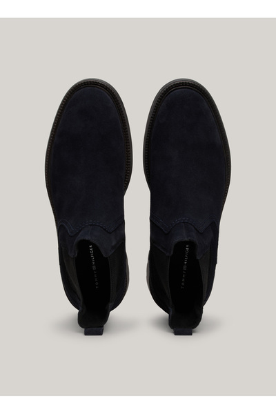 Tommy Hilfiger Lacivert Erkek Süet Bot HILFIGER COMFORT LWT SUEDE CHEL