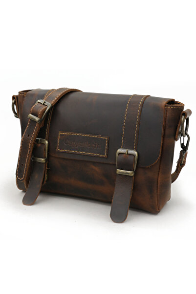 Cappadocia Vintage 6019 Gordion Kahverengi Hakiki Gerçek Deri El Yapımı Küçük...