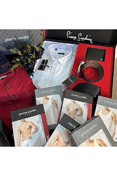 Pierre Cardinn Damat Bohçası Seti Kemer Cüzdan Röpteşembır  Seti Pijama Takımı