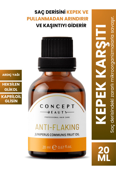 Concept Beauty Kepeklenme Önleyici Bakım Shot'ı - Ardıç Yağı Ekstratı Özlü Saç Serumu (20ML)