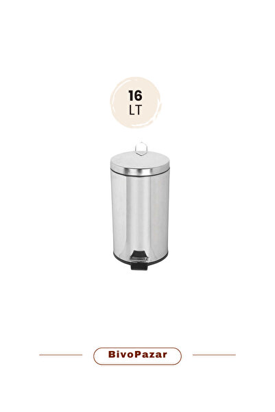 Palex Chrome Pedal Trash Can 16 Lt, Stylish and Convenient Cleaning Product
