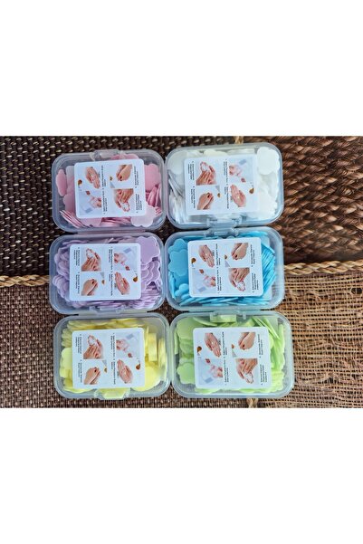 MİMOZA PARK 1 Paket 100 Yaprak Eriyen Mini Kağıt Sabun Öğrenci Çocuk Okul Dez...