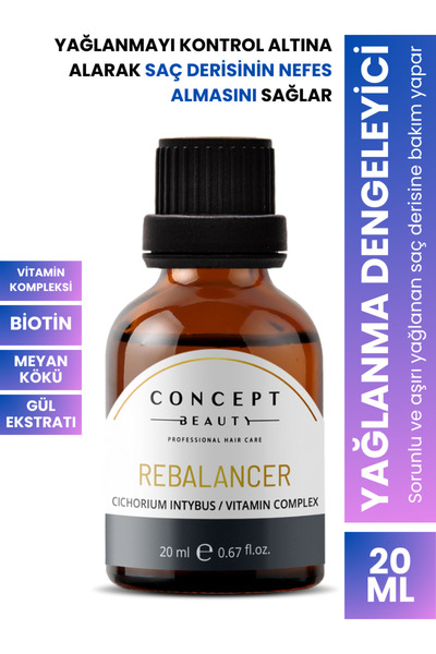 Concept Beauty 20 مل مصل العناية بالشعر لموازنة الزيت ومكافحة الشحوم